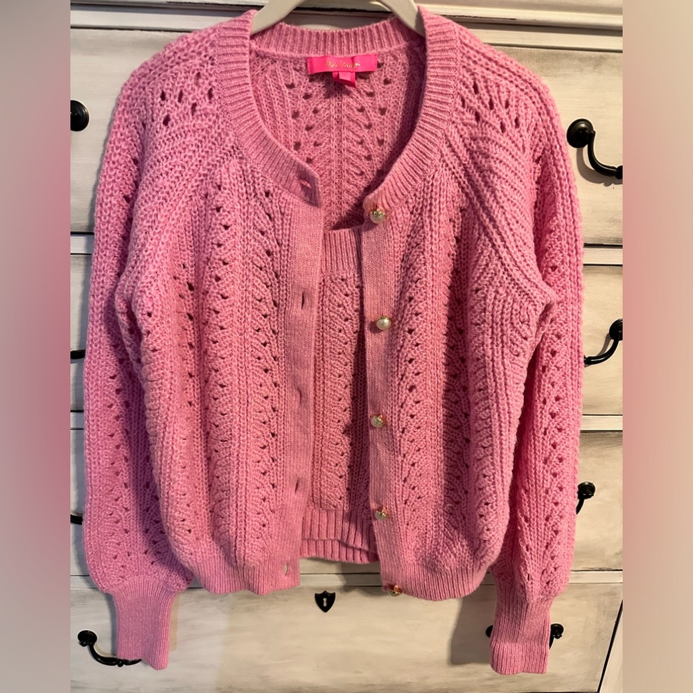 EUC Lilly Pulitzer Sweater Set Pink